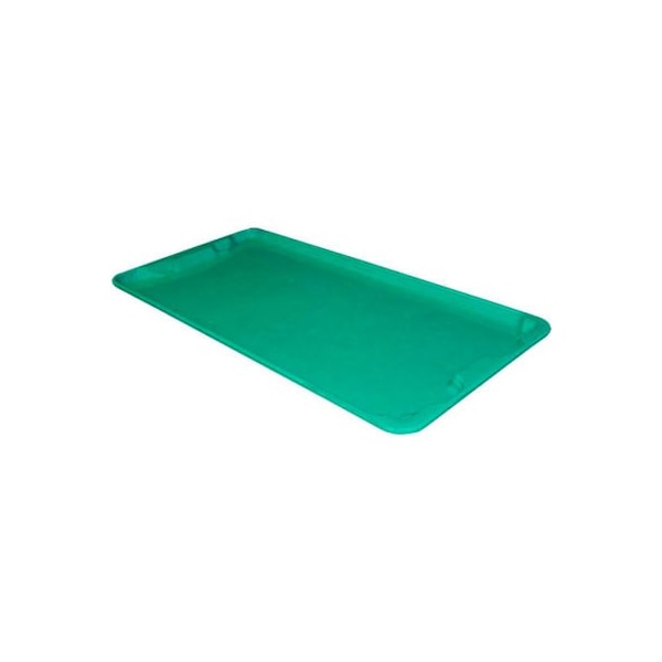Mfg Tray Stack & Nest Lid For Storage Tote, 42-1/2 in L x 20 in W, Green, Fiberglass 780118-5170 - main